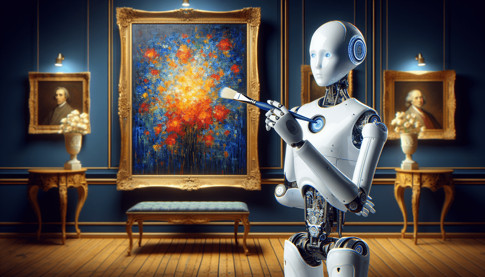 Ai-Da the Robot Artist Breaks New Ground at Sothebys with Major Auction Ai-Da the Robot Artist Breaks New Ground at Sothebys with Major Auction